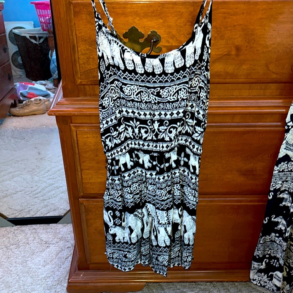 Elephant print romper